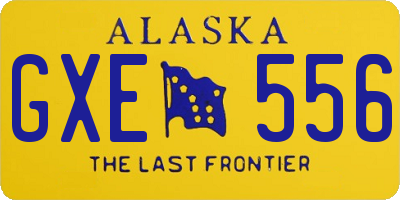 AK license plate GXE556