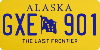 AK license plate GXE901