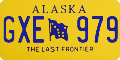 AK license plate GXE979