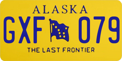 AK license plate GXF079