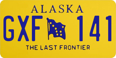 AK license plate GXF141