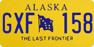 AK license plate GXF158