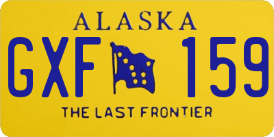 AK license plate GXF159
