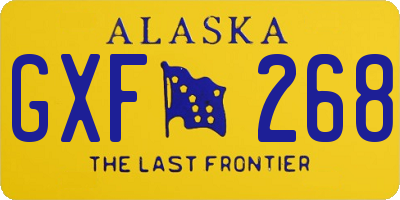 AK license plate GXF268