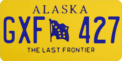 AK license plate GXF427