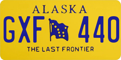 AK license plate GXF440