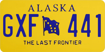 AK license plate GXF441