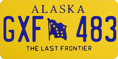 AK license plate GXF483