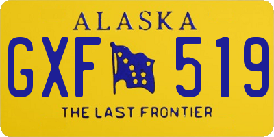 AK license plate GXF519