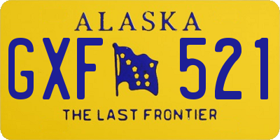 AK license plate GXF521