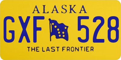 AK license plate GXF528