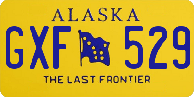 AK license plate GXF529
