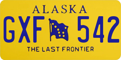 AK license plate GXF542