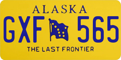 AK license plate GXF565