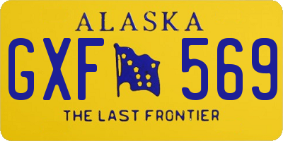 AK license plate GXF569