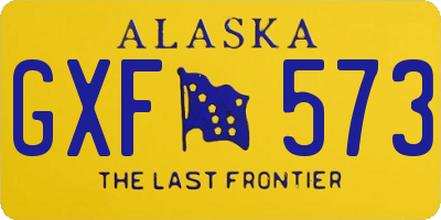 AK license plate GXF573