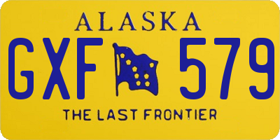 AK license plate GXF579