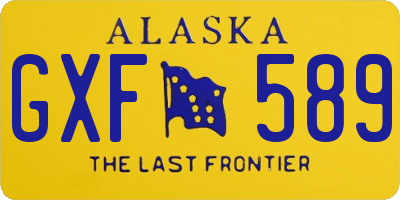 AK license plate GXF589