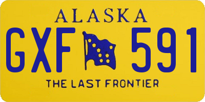 AK license plate GXF591