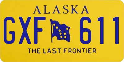 AK license plate GXF611