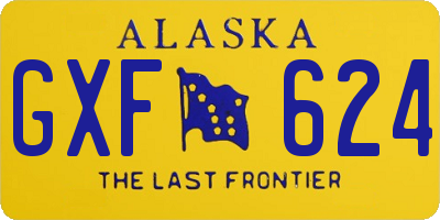 AK license plate GXF624