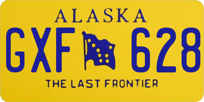 AK license plate GXF628