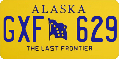 AK license plate GXF629