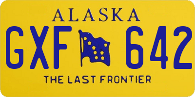 AK license plate GXF642