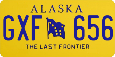 AK license plate GXF656