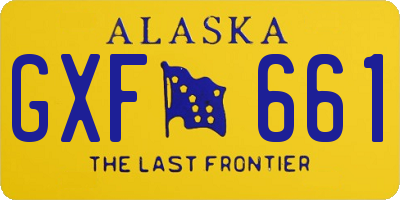 AK license plate GXF661