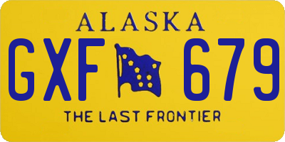 AK license plate GXF679