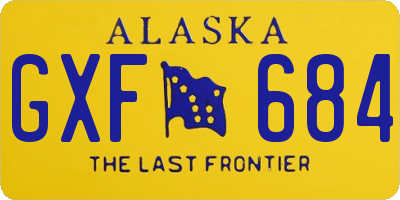 AK license plate GXF684