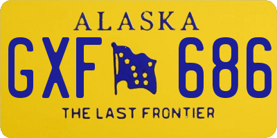 AK license plate GXF686