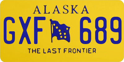 AK license plate GXF689