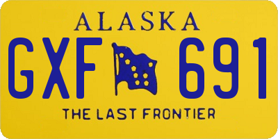 AK license plate GXF691