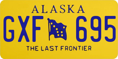 AK license plate GXF695