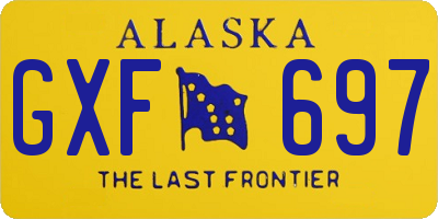 AK license plate GXF697