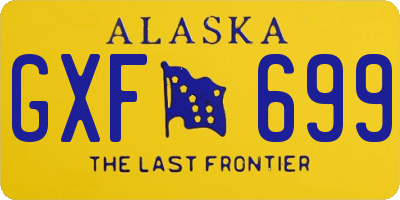 AK license plate GXF699