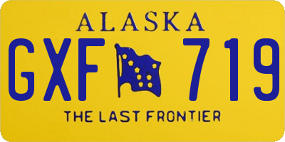 AK license plate GXF719