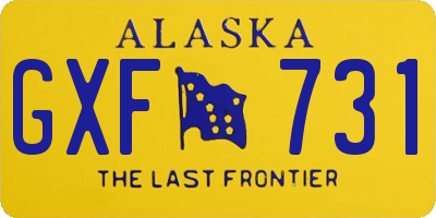 AK license plate GXF731