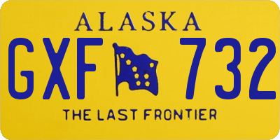 AK license plate GXF732