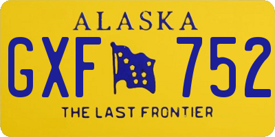 AK license plate GXF752