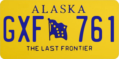 AK license plate GXF761