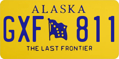 AK license plate GXF811