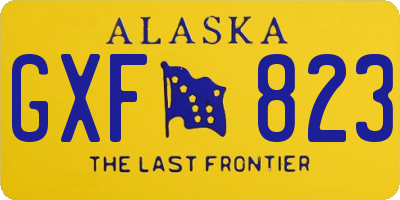 AK license plate GXF823