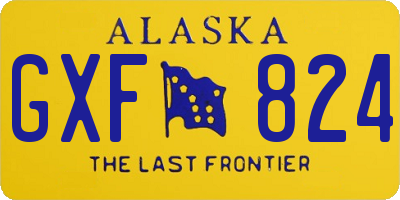 AK license plate GXF824