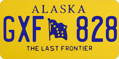 AK license plate GXF828
