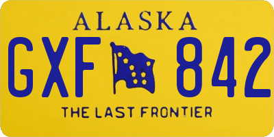 AK license plate GXF842