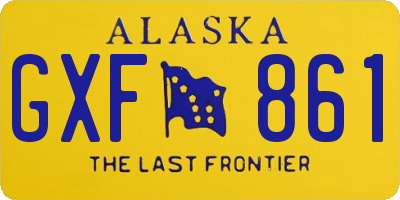 AK license plate GXF861