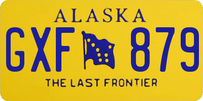 AK license plate GXF879